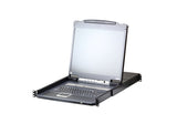 ATEN Rack Console CL5708IN-ATA-2XK07GG 19" LCD USB/PS2 VGA Keyboard German QWERTZ 1U Black