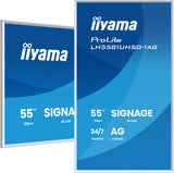 iiyama Monitor LH5581UHSG-1AG 54.6" 4K UHD Android Wi-Fi White 24/7