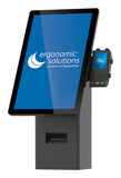 SpacePole Kiosk SPK402-02 Black Metal POS 75/100mm