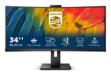 Philips 5000 Series 34" 3440x1440 LCD Monitor, Black, 34B1U5600CH
