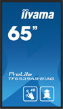 Iiyama Kiosk IC Signage Display TF6539AS-B1AG 64.5" 4K Android 11 Touchscreen 24/7