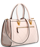 Guess Textile Handbag Abey Model 33 x 21 11.5 cm Shell Design Lined Compartment