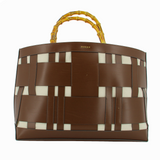 Guess Textile Handbag Aida HWAIDWL2376 Dark Brown 50x35x19 cm