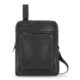 Piquadro Leather iPad Sleeve Crossbody Bag Model CA1816W108 Black 21.5 x 27 7 cm For Men