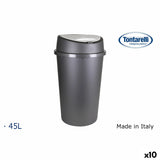 Waste bin Tontarelli Bingo Graphite 45 L (10 Units)-3
