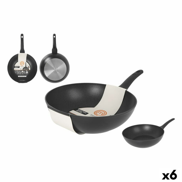 Wok Pan MasterChef 28 cm (6 Units)-0
