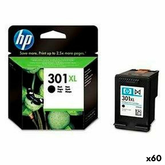 Original Ink Cartridge HP Nº301XL Black (60 Units)-0