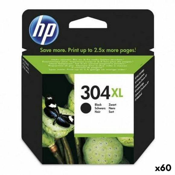 Original Ink Cartridge HP Nº304XL Black (60 Units)-0
