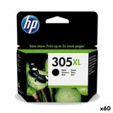 Original Ink Cartridge HP 305XL Black (60 Units)-0