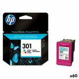 Original Ink Cartridge HP 301 Tricolour (60 Units)-0
