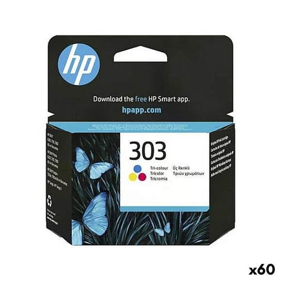 Original Ink Cartridge HP Nº 303 Tricolour (60 Units)-0