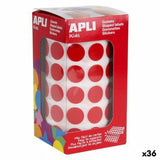 Stickers Apli Gomets Red Circular (36 Units)-0