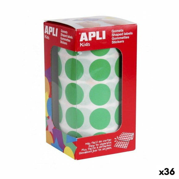Stickers Apli EXTRA PROTECTION Green Circular (36 Units)-0