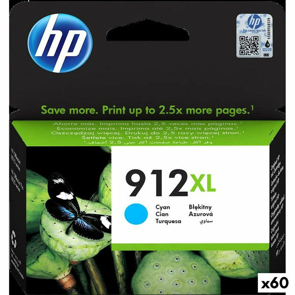 Original Ink Cartridge HP 912XL Cyan (60 Units)-0