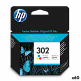Original Ink Cartridge HP Officejet 3830 All-in-One Nº 302 Tricolour (60 Units)-0