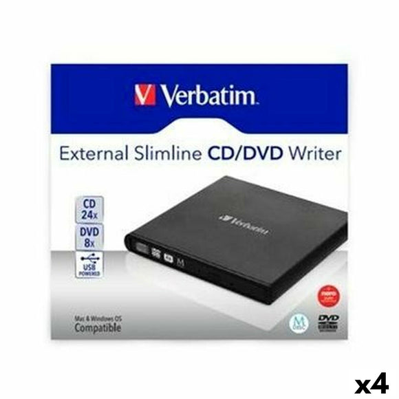 CD/DVD Reader Verbatim SLIMLINE (4 Units)-0