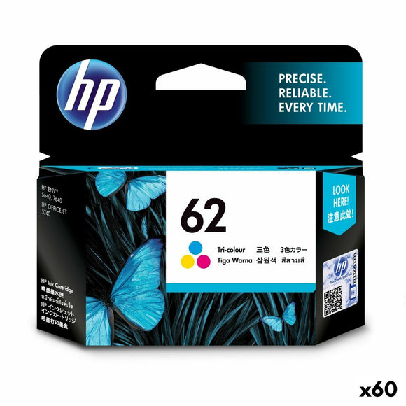 Original Ink Cartridge HP ENVY 5640 - Nº62 Tricolour (60 Units)-0