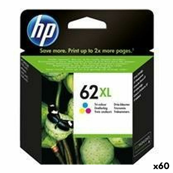 Original Ink Cartridge HP Nº 62 XL Tricolour (60 Units)-0