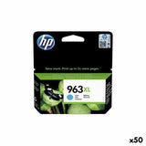 Original Ink Cartridge HP 9010,9012,9014,9015,9016,9019,9020,9022,9025 - Nº 963XL Cyan (50 Units)-0