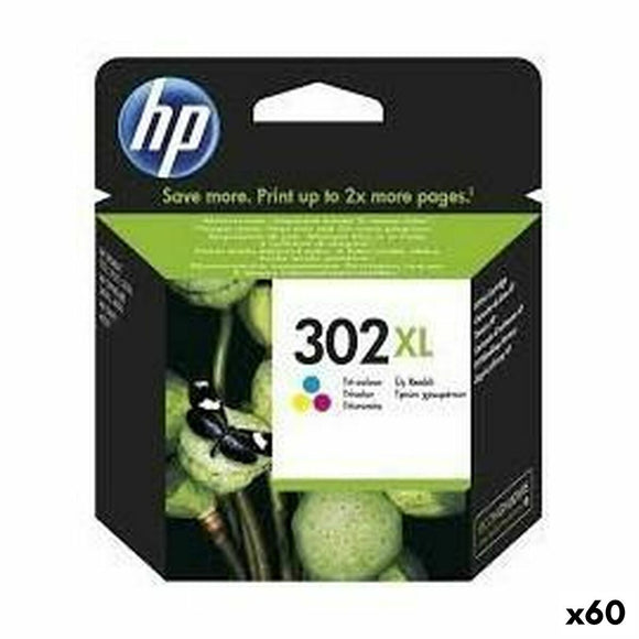 Original Ink Cartridge HP 302XL Tricolour (60 Units)-0
