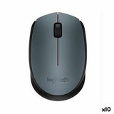 Wireless Mouse Logitech M170 Grey (10 Units)-0