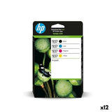 Original Ink Cartridge HP Yellow Blue Black Magenta (12 Units)-0
