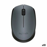 Mouse Logitech Black Grey 1000 dpi (10 Units)-0