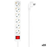 Power Socket - 6 Sockets with Switch Aisens White (1,4 m) (25 Units)-0