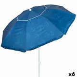Beach parasol Aktive Blue 220 x 210 x 220 cm (6 Units)-0