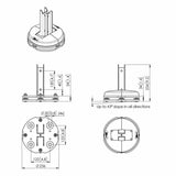 Suspended Panel Assembly Kit Vogel's PFF 7965-2