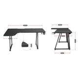 Desk Huzaro HZ-Hero 7.7 Black 160 x 60 cm-0