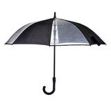 Umbrella Black Transparent Metal Cloth 96 x 96 x 84,5 cm (24 Units)-2