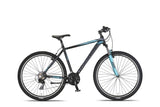 Mirage Oversized MTB 29 Inch 50 cm Unisex 21SP Rim Brakes Black/Turquoise-0