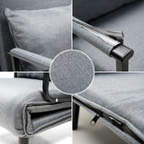 InnovaGoods 4-in-1 Convertible Single Sofa Bed Softfa Armchair Floor Chair Chaise Longue