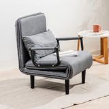 InnovaGoods 4-in-1 Convertible Single Sofa Bed Softfa Armchair Floor Chair Chaise Longue