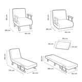 4-in-1 Convertible Single Sofa Bed Softfa InnovaGoods-2