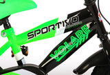 Sportivo 12 Inch 21,5 cm Boys Coaster Brake Green/Black-5