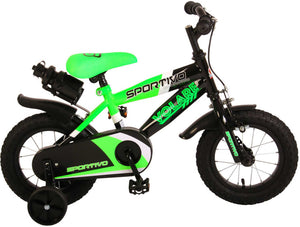 Sportivo 12 Inch 21,5 cm Boys Coaster Brake Green/Black-0