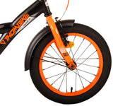 Thombike 16 Inch 23 cm Boys Coaster Brake Black/Orange-5