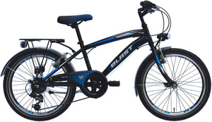 Blast 20 Inch 30 cm Boys 6SP Rim Brakes Black/Blue-0