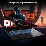 Notebook PcCom Revolt 4070 Spanish Qwerty Intel Core i7-13700HX 32 GB RAM 17,3" 500 GB SSD-2