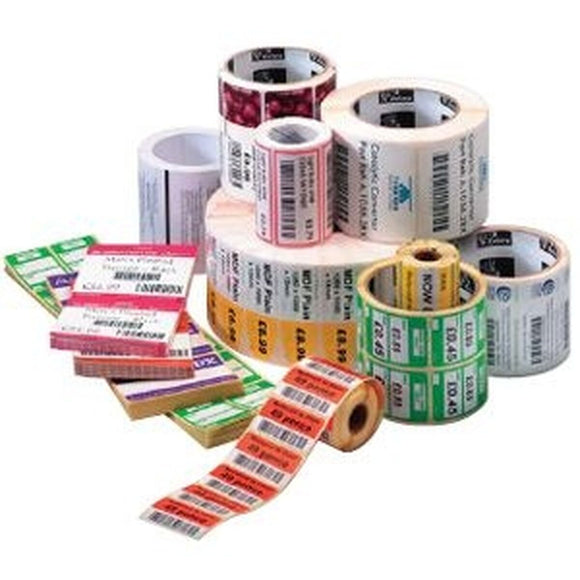 Printer Labels Zebra Select 2000D White Ø 25 mm (12 Units)-0