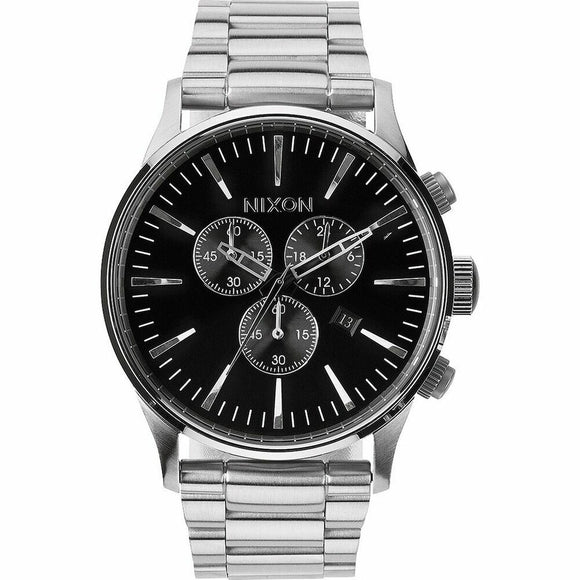 Men's Watch Nixon Sentry Chrono Silver-0