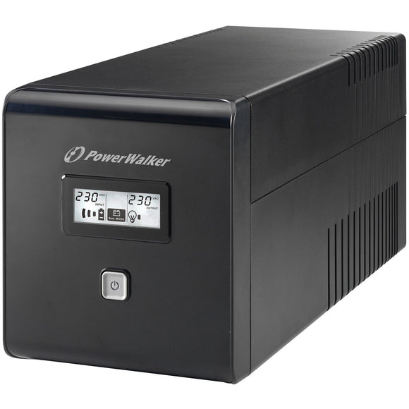 Uninterruptible Power Supply System Interactive UPS Power Walker PowerWalker VI 1000 LCD 600 W-0