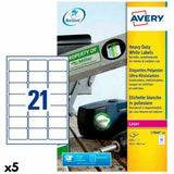 Printer Labels Avery White 20 Sheets 63,5 x 38,1 mm (5 Units)-0