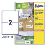 Printer Labels Avery LR7168 199,6 x 143,5 mm White 100 Sheets (5 Units)