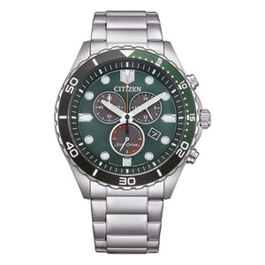 Men's Watch Citizen AT2561-81X Green Silver-0