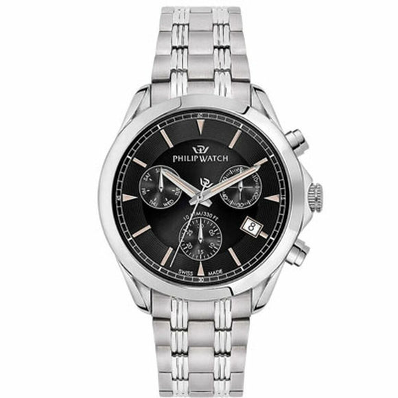 Men's Watch Philip Watch R8273665004 Black Silver-0