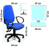 Крісло офісне Unisit Sincro Tete Blue