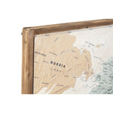 Set of 4 pictures DKD Home Decor World Map Vintage Loft 200 x 3,5 x 120 cm-3